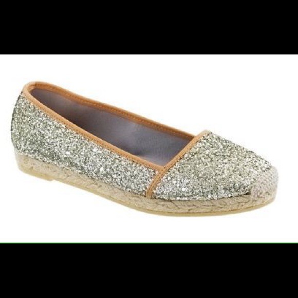 J.Crew  Glitter Espadrilles