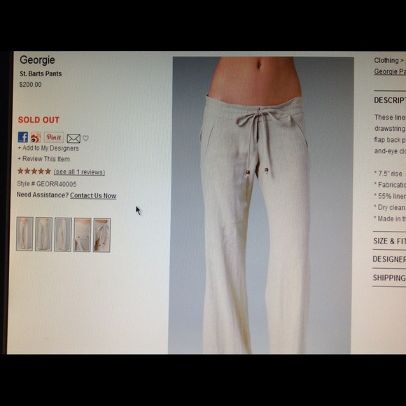 Georgie st. Barts pant.    BLACK. 👛👛SOLD👛👛👠 - Picture 2 of 4