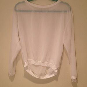 🎀super sheer chiffon top✨