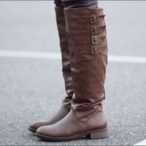 justfab Shoes - Brown faux leather boots
