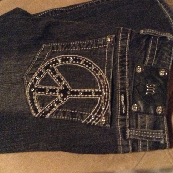 Black Miss Me skinnies