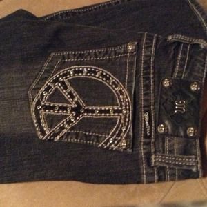 Black Miss Me skinnies