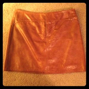 Genuine leather mini