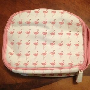 Pink Flamingo make up bag