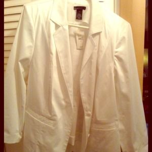 SOLD!!! White blazer from Lane Bryant