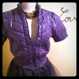 Purple puffy jacket
