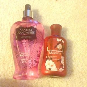 Sexiest fantasies body mist and lotion!