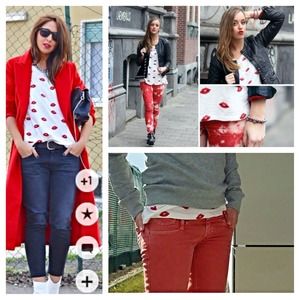 💋TRAFALUC💋ZARA💋LIPS💋 TANK HARD TO FIND PIECE💋