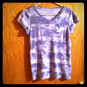 Grey striped tee with pocket!!!