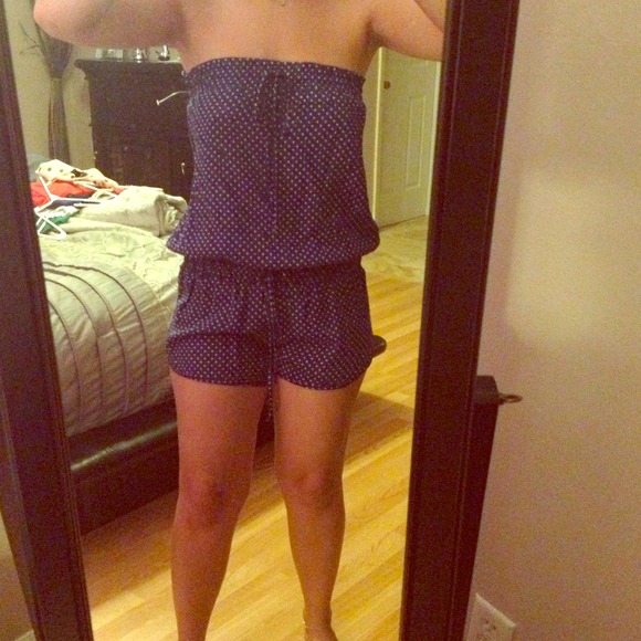 Polka dot romper