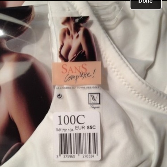 Designer collection of 3 Ivory Bras from Paris - Picture 2 of 3