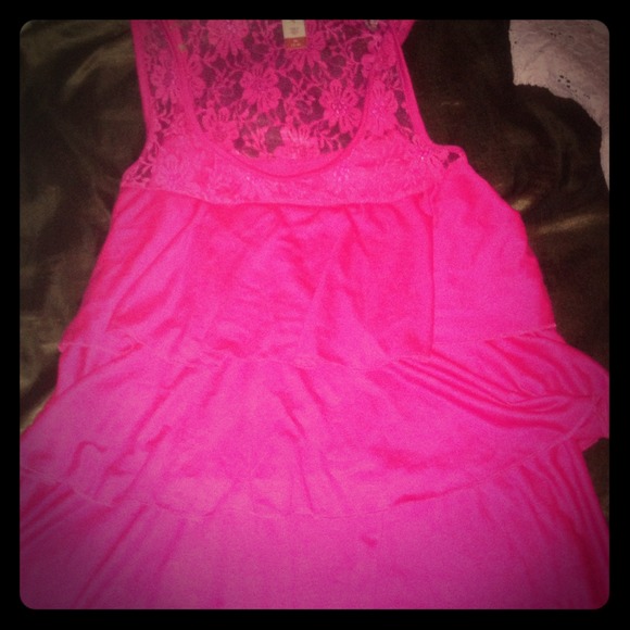 A brand new hot pink tank top