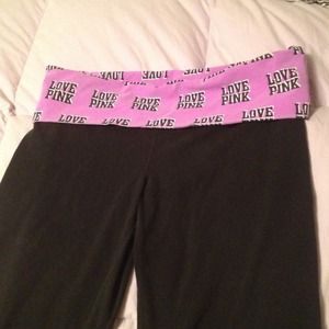Victoria's Secret love pink yoga pants