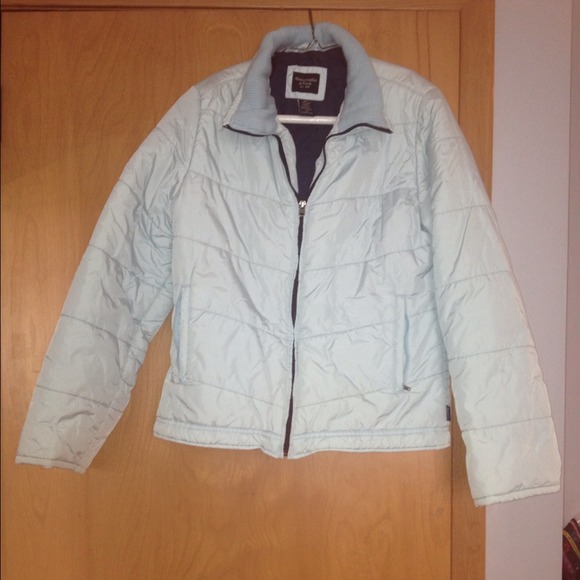 Abercrombie Puffer Dessa Jacket in pale blue