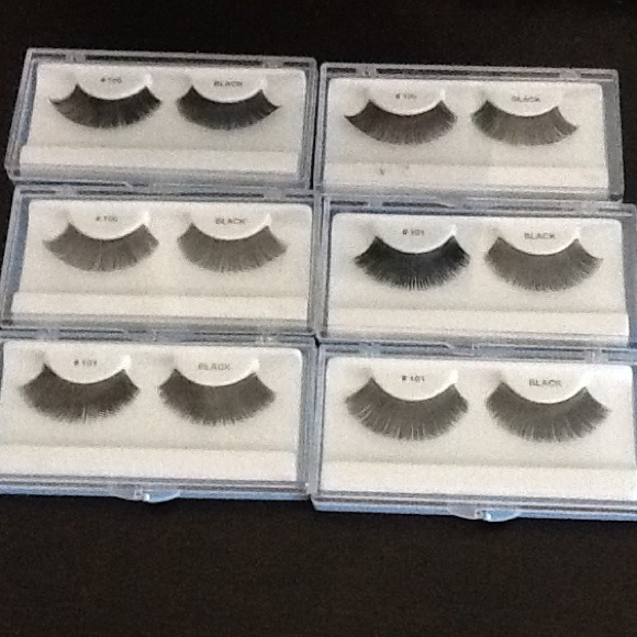 100% Human Hair Eyelashes #100 #101 (6 Pairs)