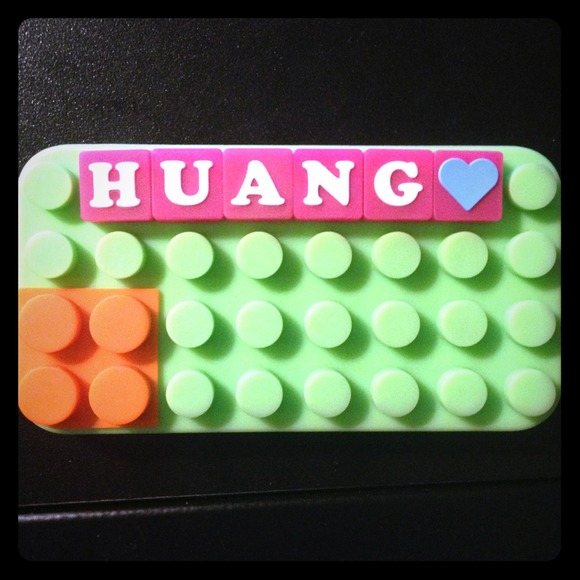 iPhone 4s LEGO brick case with a complete alphabet