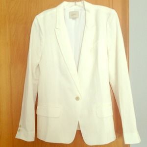 LOFT white blazer