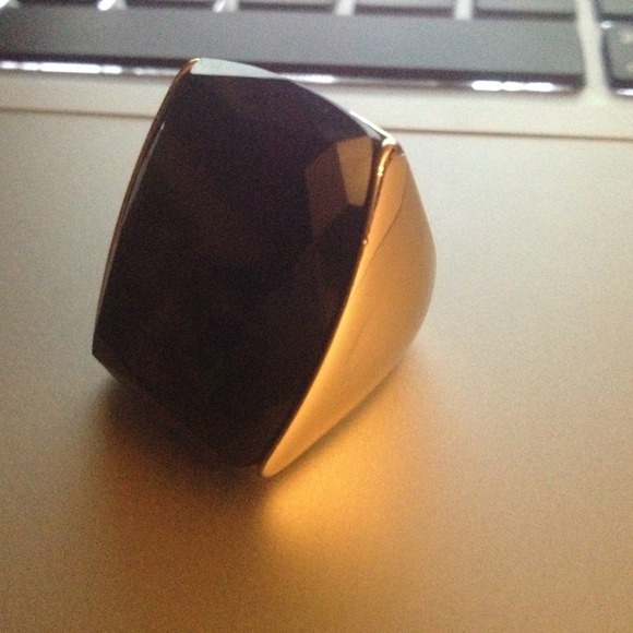 Black diamond Statement Ring