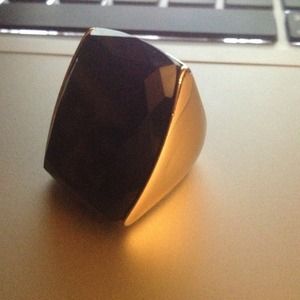Black diamond Statement Ring