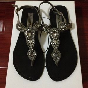 Steve Madden jeweled sandals