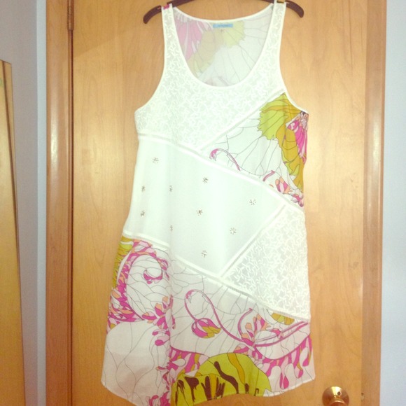 Anthropologie: Leifnotes asymmetrical dress