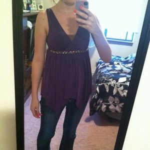 Dressy purple tank