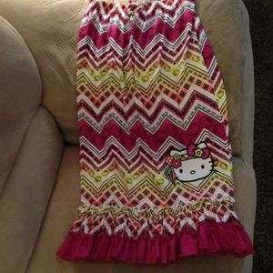 Long hello kitty skirt!
