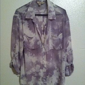 Sheer abstract shirt