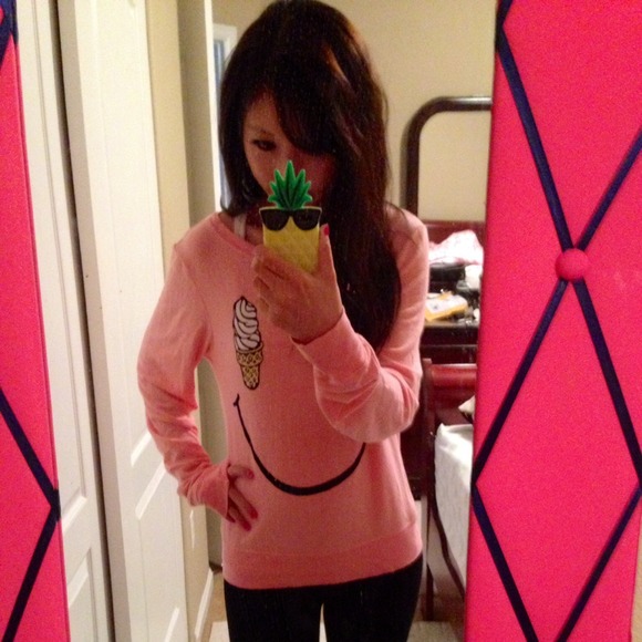 💗 Wildfox Smiley Ice Cream Sweatshirt