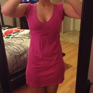 Billabong pink mesh sun dress