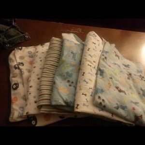 6 receiving blankets