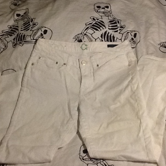 π«SOLD IN BUNDLE π« WONDER skinny crop white jean - Picture 2 of 4