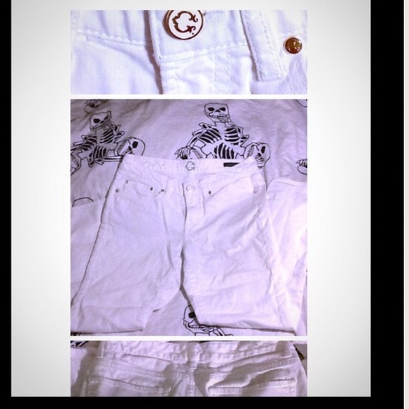 π«SOLD IN BUNDLE π« WONDER skinny crop white jean - Picture 4 of 4