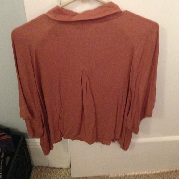 Tan button up - Picture 3 of 3