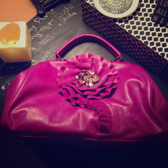 Jessica Simpson Berry Jeweled Satchel