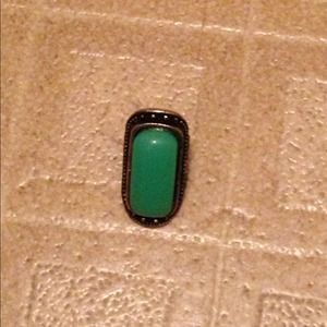 Large Emerald Inspired Ring