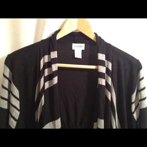 Black and grey wrap/cover up