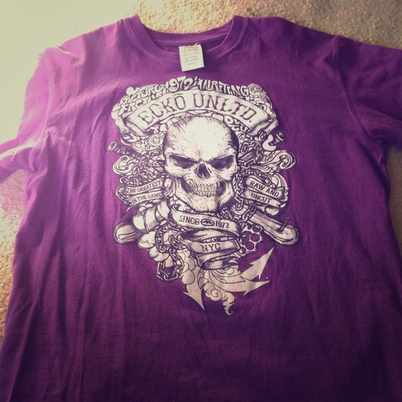 Men's Purple Skull Tee