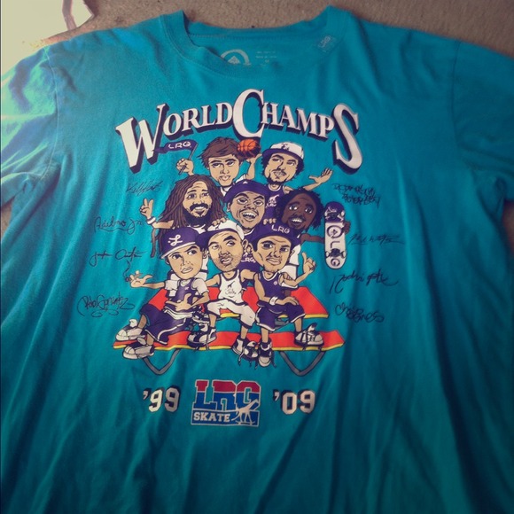 Men's blue world champs Tee