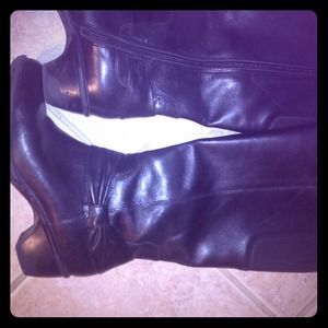 Clark's black leather boots