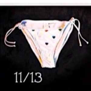 M4) Size 11/13 bikini swimwear bottoms tie women's