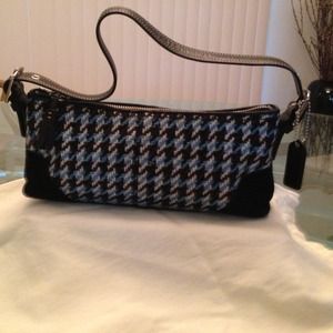 Coach leather/suede/ tweed small limited edition