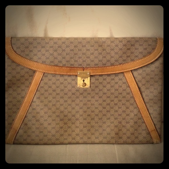 Authentic Vintage Gucci Oversized Envelope Clutch