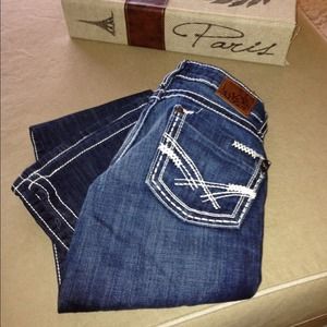 Bke jeans starlite flare size 23 long