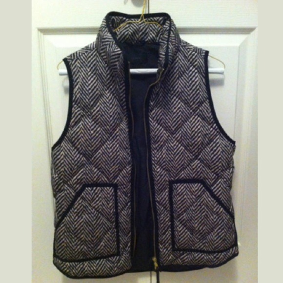 J Crew Herringbone Vest