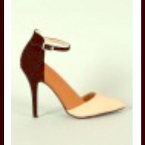 Bundle Pointy t ankle strap heels with blouse, NWT