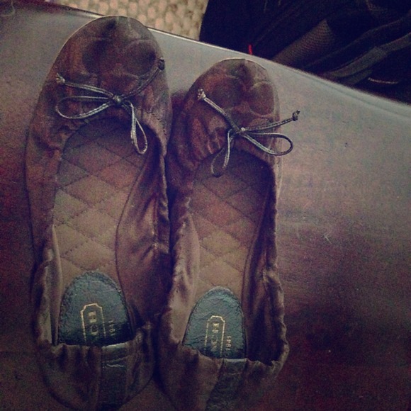 Coach Ballet Flats-Brown Flexible and so comfy Sz7