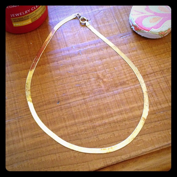 2 toned 14k gold necklace