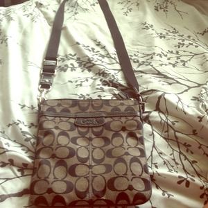 Black Coach Small messenger Bag