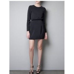 New Zara Studio Dress with Tucks on the Shoulder